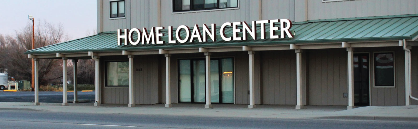Exterior of the Home Loan Center building in Sheridan.